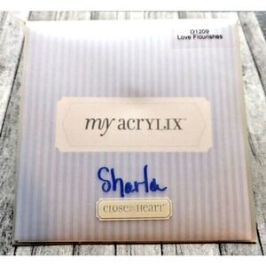 My Acrylix Close to My Heart Love Flourishes #D1209 Stamps Friendship